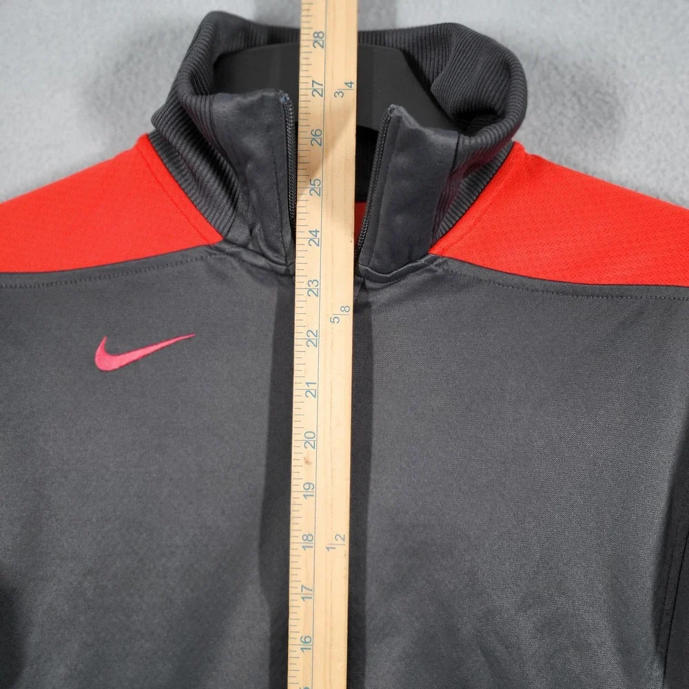 Nike Track Jacket Men's M‎ Gray Dri-Fit Full Zip Athletic Sportswear